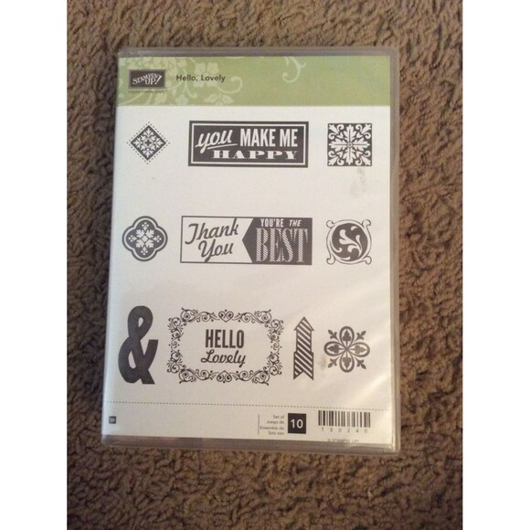 INVENTORY REDUCTION SALE. Stampin Up Hello, Lovely Stamp Set B49 - Picture 1 of 2